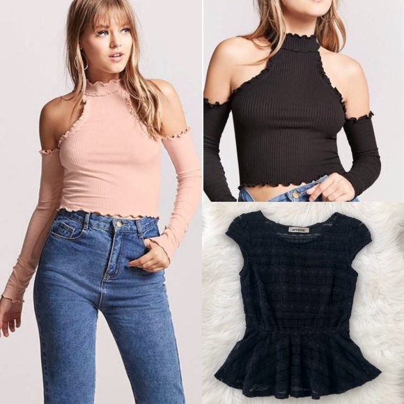 BUNDLE of 2 Feminine Blouses, size Small - Picture 2 of 8